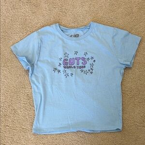 OP Light Blue Women's Tee with Star Design